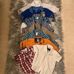 Lot of toddler button up collared shirts